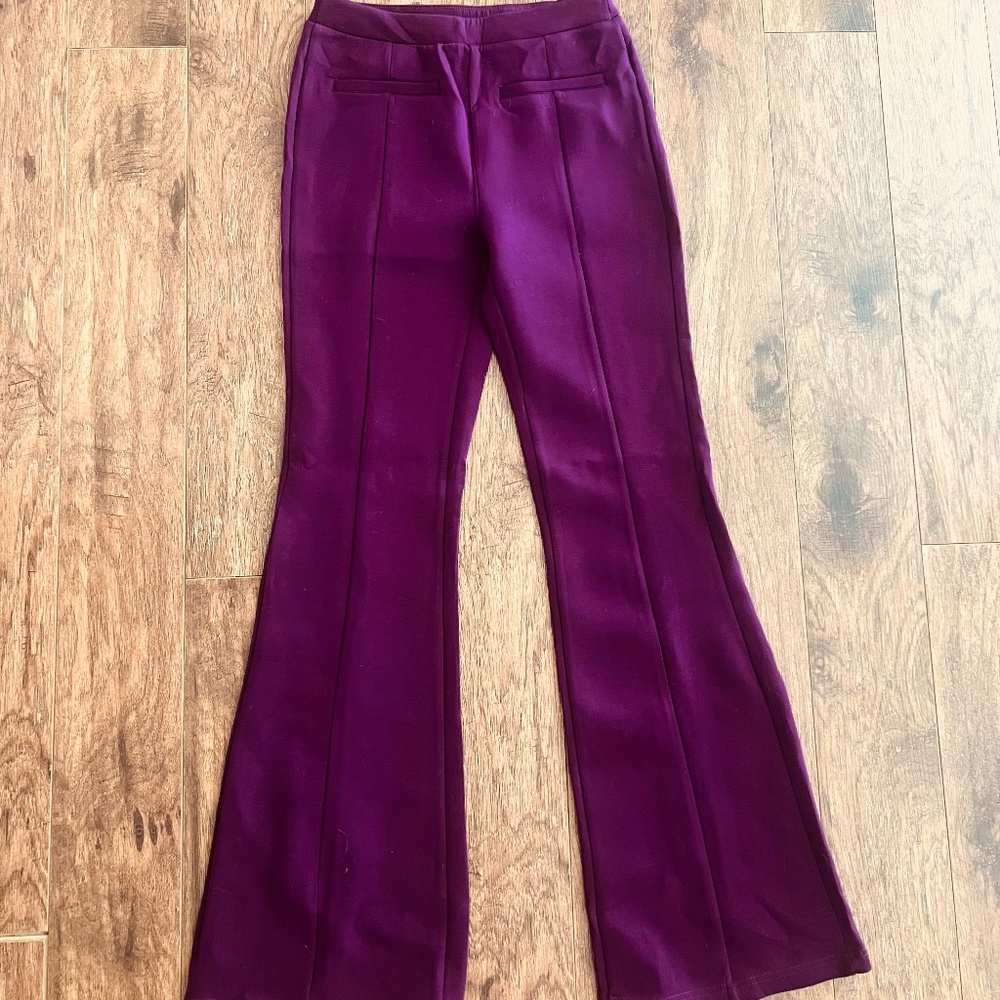 Flare stretchy purple Forever 21 Pants, Medium